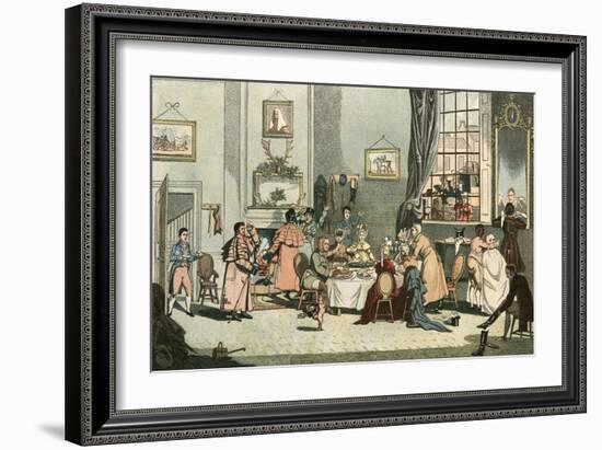 Coaching Breakfast-James Pollard-Framed Art Print