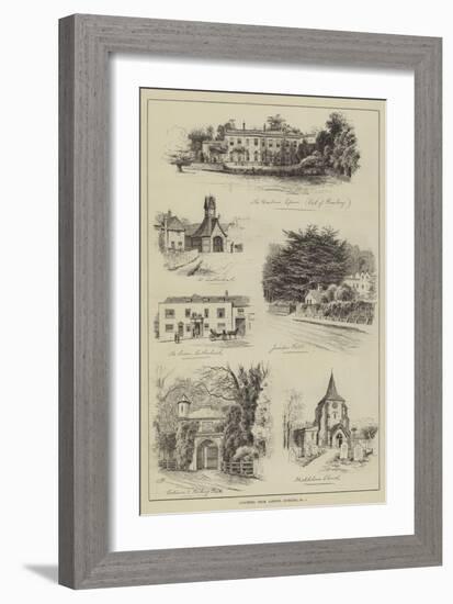 Coaching from London, Dorking-Alfred Robert Quinton-Framed Giclee Print