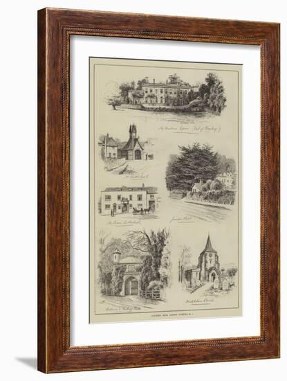 Coaching from London, Dorking-Alfred Robert Quinton-Framed Giclee Print