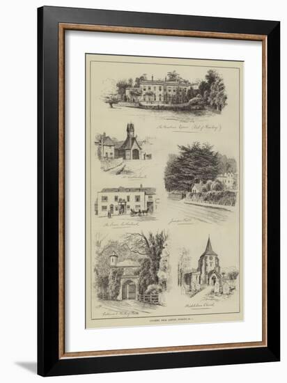 Coaching from London, Dorking-Alfred Robert Quinton-Framed Giclee Print