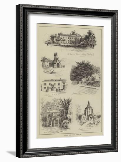 Coaching from London, Dorking-Alfred Robert Quinton-Framed Giclee Print