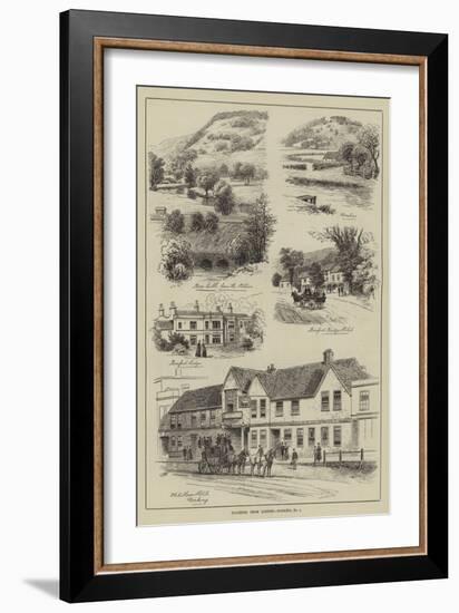 Coaching from London, Dorking-Alfred Robert Quinton-Framed Giclee Print