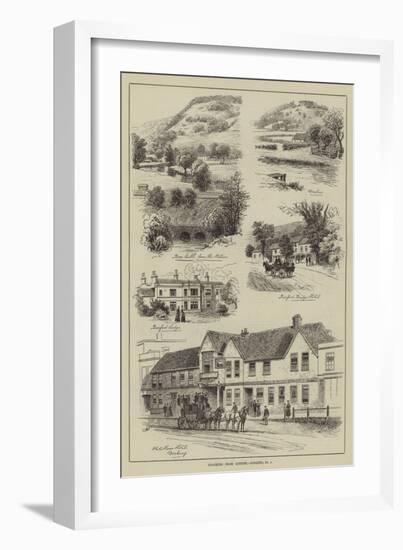 Coaching from London, Dorking-Alfred Robert Quinton-Framed Giclee Print