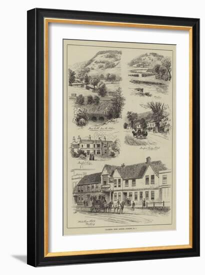 Coaching from London, Dorking-Alfred Robert Quinton-Framed Giclee Print