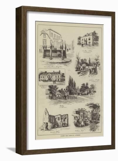 Coaching from London, Guildford-Alfred Robert Quinton-Framed Giclee Print