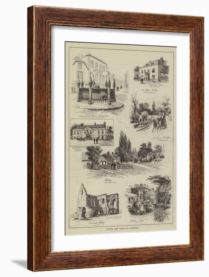 Coaching from London, Guildford-Alfred Robert Quinton-Framed Giclee Print