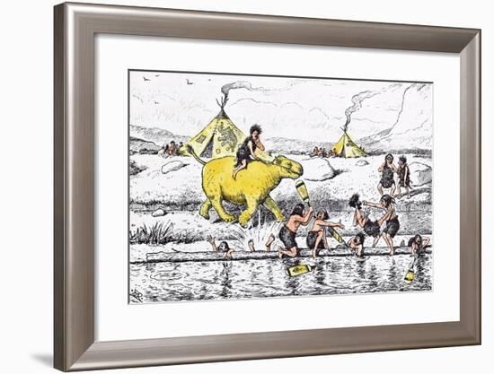 Coaching from the Bank Was No Sinecure Even in Those Days-Edward Tennyson Reed-Framed Giclee Print