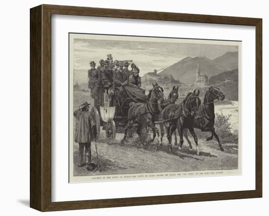 Coaching in the South of France-null-Framed Giclee Print