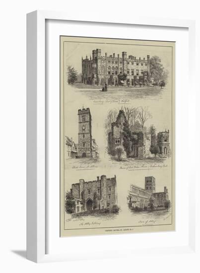 Coaching Routes, St Albans-Alfred Robert Quinton-Framed Giclee Print