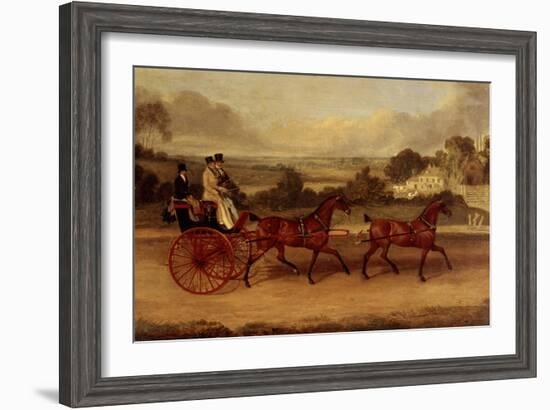 Coaching Scene-James Pollard-Framed Giclee Print