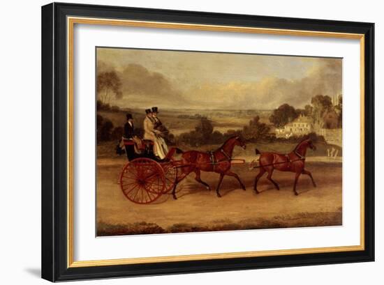 Coaching Scene-James Pollard-Framed Giclee Print