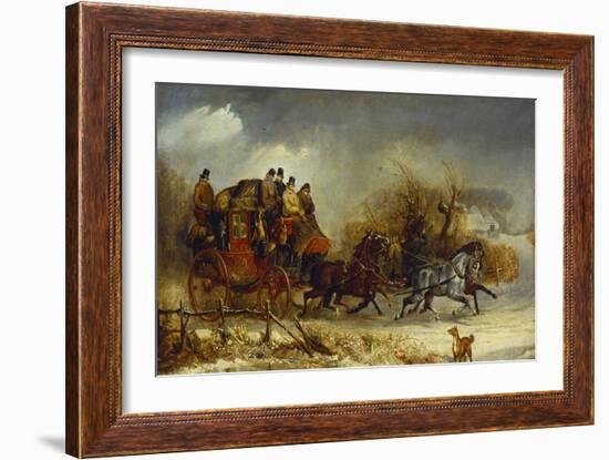 Coaching Scenes- Through the Four Seasons, One of Four-William Joseph Shayer-Framed Giclee Print