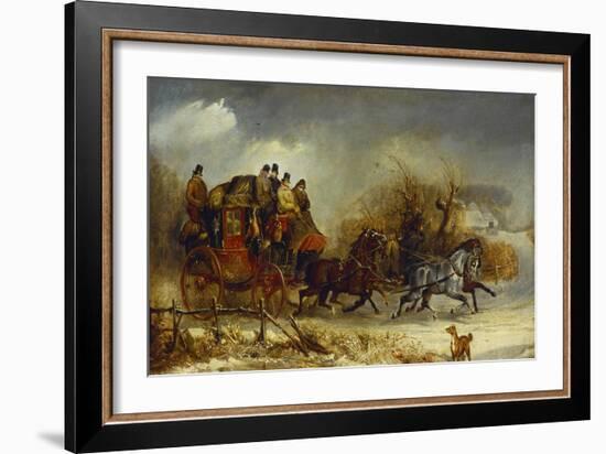 Coaching Scenes- Through the Four Seasons, One of Four-William Joseph Shayer-Framed Giclee Print