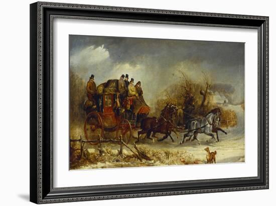 Coaching Scenes- Through the Four Seasons, One of Four-William Joseph Shayer-Framed Giclee Print