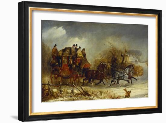 Coaching Scenes- Through the Four Seasons, One of Four-William Joseph Shayer-Framed Giclee Print