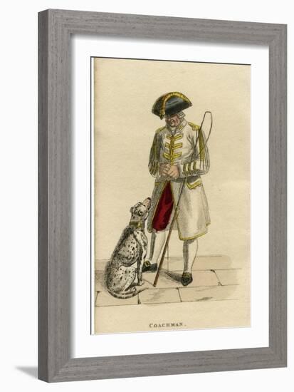 Coachman's Dalmatian-null-Framed Art Print