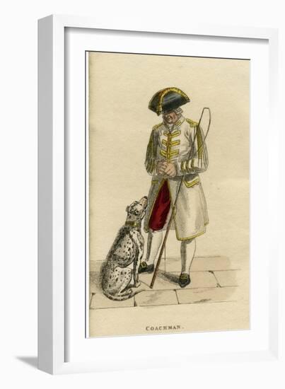 Coachman's Dalmatian-null-Framed Art Print