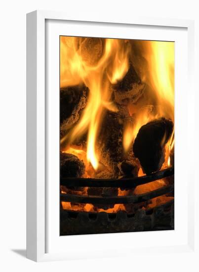 Coal Fire-Duncan Shaw-Framed Photographic Print