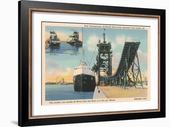 Coal Loader, Sandusky-null-Framed Art Print