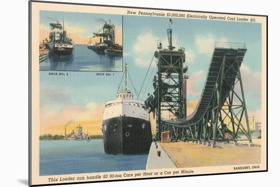 Coal Loader, Sandusky-null-Mounted Art Print