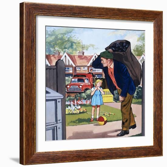 Coal Man-null-Framed Giclee Print