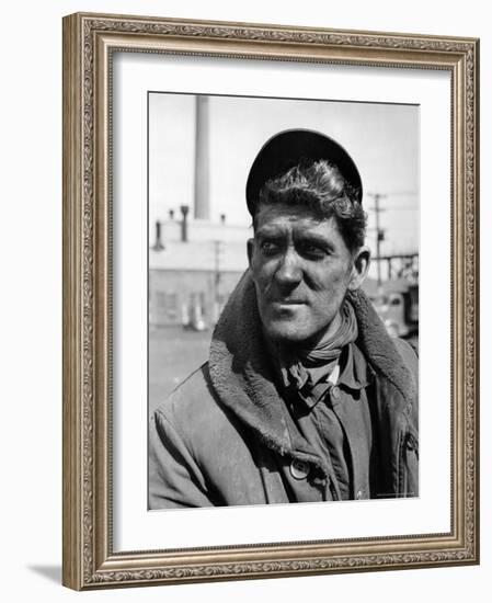 Coal Miner During United Mine Workers Wildcat Strikes and Demands for Higher Wages-Alfred Eisenstaedt-Framed Photographic Print