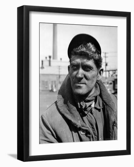 Coal Miner During United Mine Workers Wildcat Strikes and Demands for Higher Wages-Alfred Eisenstaedt-Framed Photographic Print