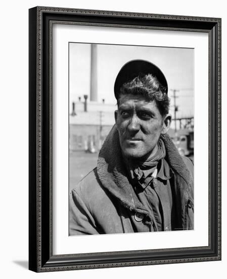 Coal Miner During United Mine Workers Wildcat Strikes and Demands for Higher Wages-Alfred Eisenstaedt-Framed Photographic Print