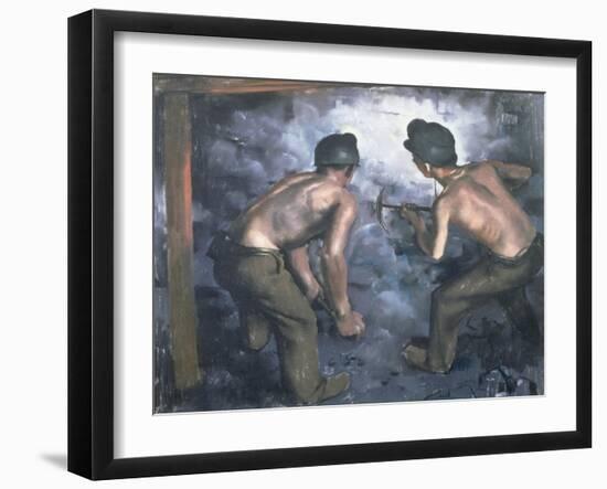 Coal Miners, 1947-Dennis William Dring-Framed Giclee Print