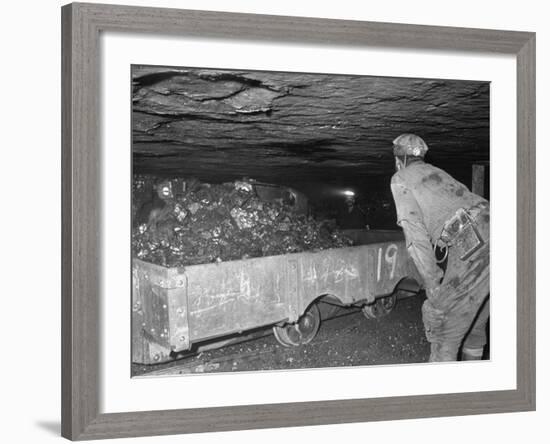 Coal Miners at Work-null-Framed Photographic Print