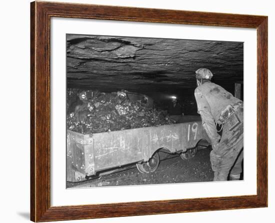 Coal Miners at Work-null-Framed Photographic Print