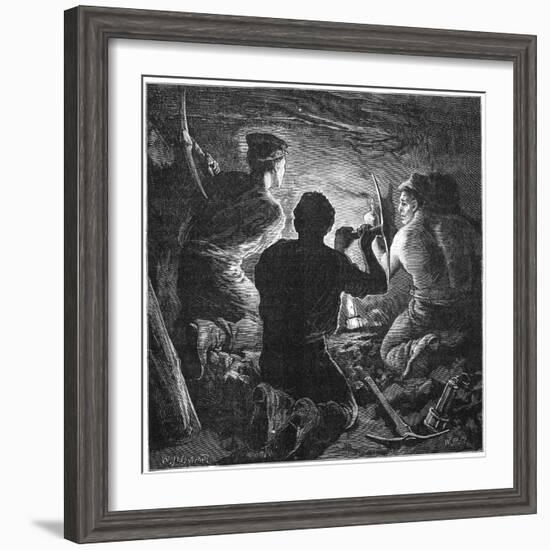 Coal Mining Accident, Tynewydd Colliery, South Wales, April 1877-William Heysham Overend-Framed Giclee Print