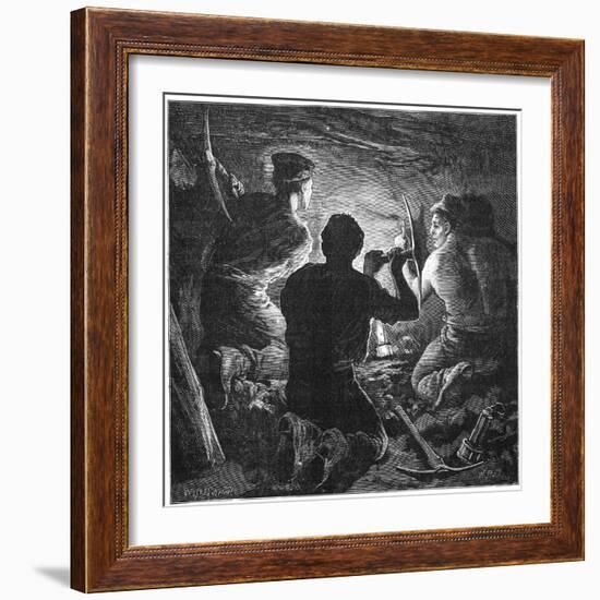 Coal Mining Accident, Tynewydd Colliery, South Wales, April 1877-William Heysham Overend-Framed Giclee Print