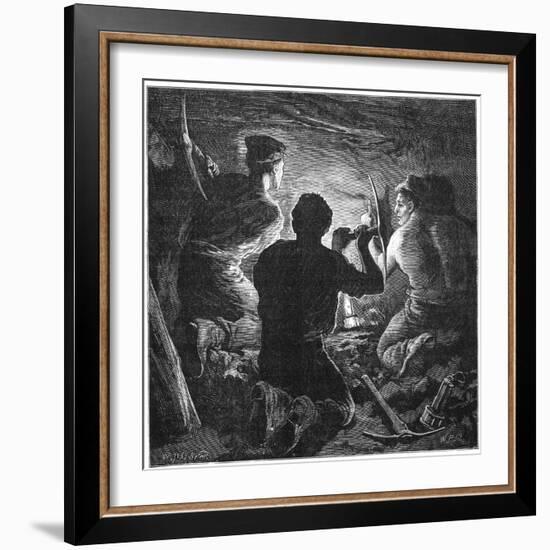 Coal Mining Accident, Tynewydd Colliery, South Wales, April 1877-William Heysham Overend-Framed Giclee Print