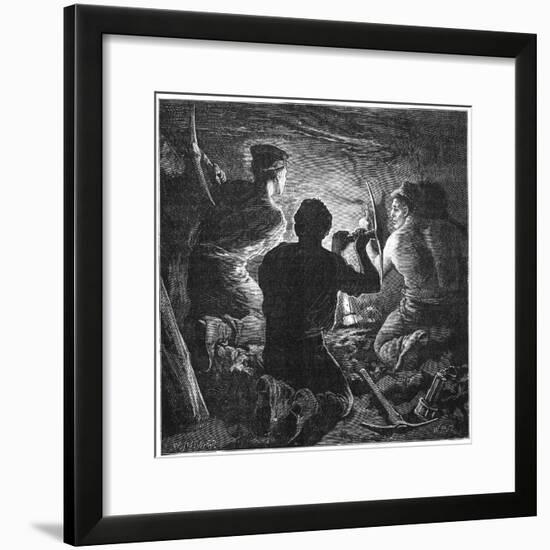 Coal Mining Accident, Tynewydd Colliery, South Wales, April 1877-William Heysham Overend-Framed Giclee Print