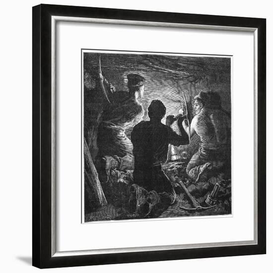 Coal Mining Accident, Tynewydd Colliery, South Wales, April 1877-William Heysham Overend-Framed Giclee Print