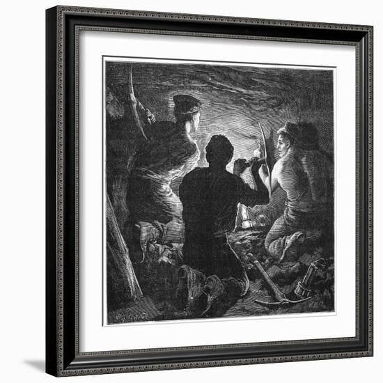 Coal Mining Accident, Tynewydd Colliery, South Wales, April 1877-William Heysham Overend-Framed Giclee Print