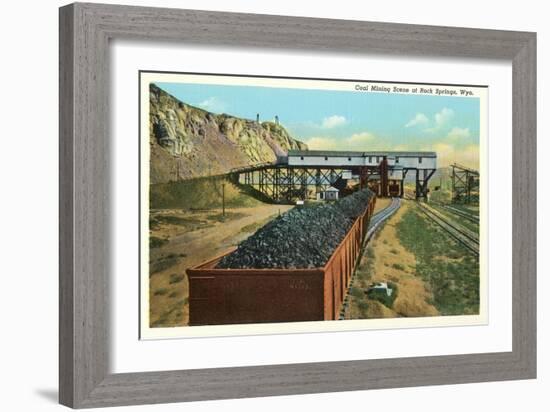 Coal Mining, Rock Springs, Wyoming-null-Framed Art Print