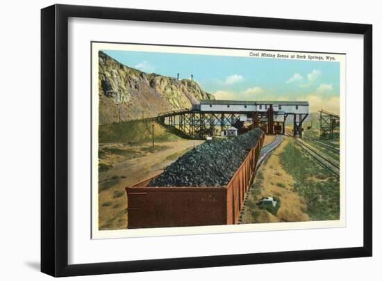 Coal Mining, Rock Springs, Wyoming-null-Framed Art Print