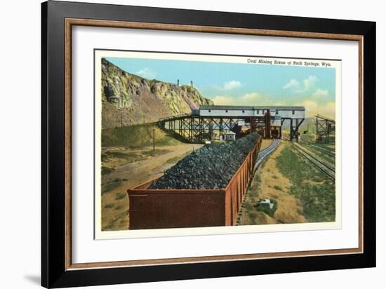 Coal Mining, Rock Springs, Wyoming-null-Framed Art Print