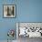 Coalescence in Bleu II-Lanie Loreth-Framed Art Print displayed on a wall