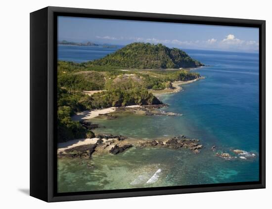 Coast at Nosy Be with Several Small Bays, North Madagascar-Inaki Relanzon-Framed Premier Image Canvas