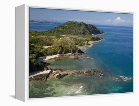 Coast at Nosy Be with Several Small Bays, North Madagascar-Inaki Relanzon-Framed Premier Image Canvas