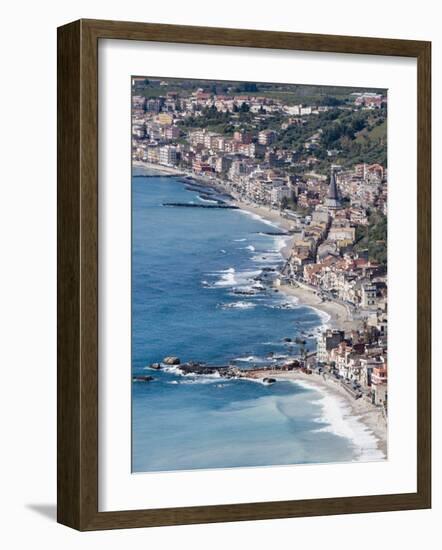 Coast, Giardini Naxos, Sicily, Italy, Mediterranean, Europe-Martin Child-Framed Photographic Print