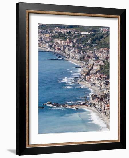 Coast, Giardini Naxos, Sicily, Italy, Mediterranean, Europe-Martin Child-Framed Photographic Print