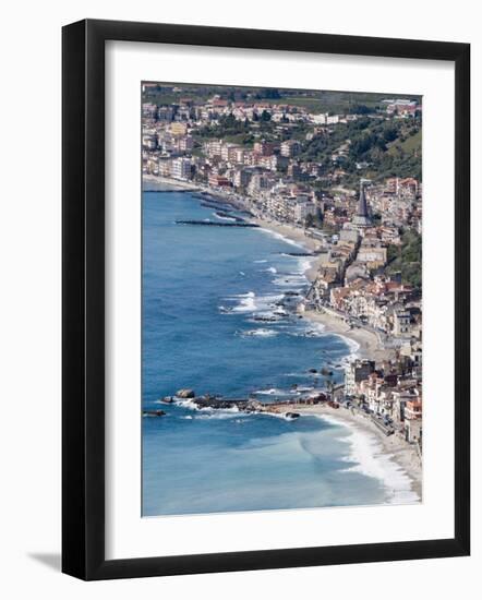 Coast, Giardini Naxos, Sicily, Italy, Mediterranean, Europe-Martin Child-Framed Photographic Print