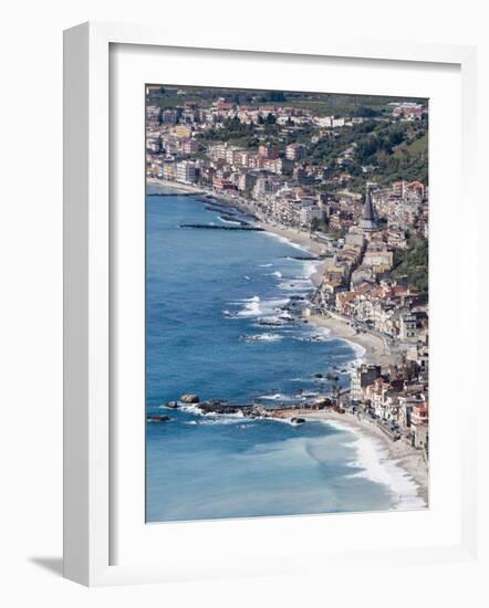 Coast, Giardini Naxos, Sicily, Italy, Mediterranean, Europe-Martin Child-Framed Photographic Print