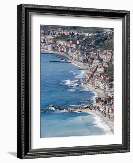 Coast, Giardini Naxos, Sicily, Italy, Mediterranean, Europe-Martin Child-Framed Photographic Print