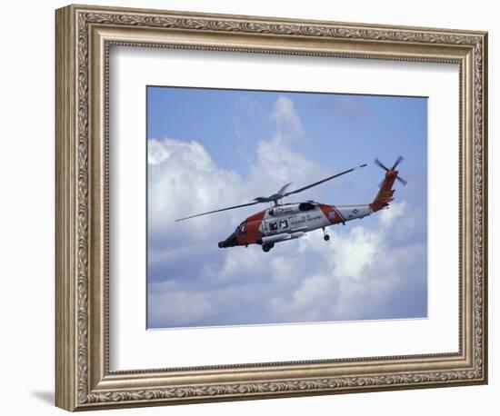 Coast Guard helicopter Demo at the Seattle Maritime Festival, Washington, USA-William Sutton-Framed Photographic Print