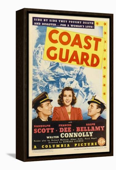 Coast Guard, Randolph Scott, Frances Dee, Ralph Bellamy, 1939-null-Framed Stretched Canvas